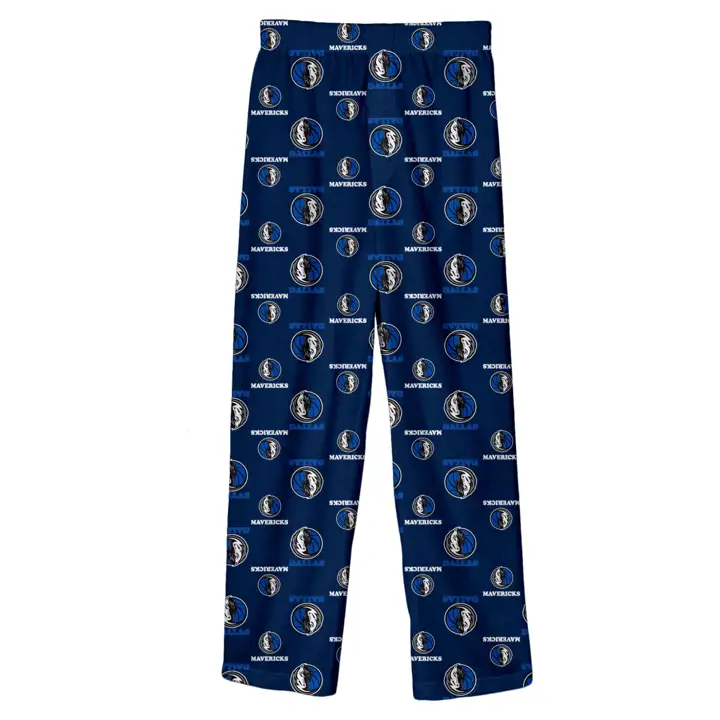 Pantalon de pyjama pour enfants DALLAS MAVERICKS NBA à imprimé intégral BLEU