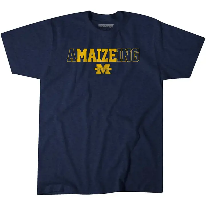 Michigan Wolverines NCAA a-MAIZE-ing SS T-Shirt Navy