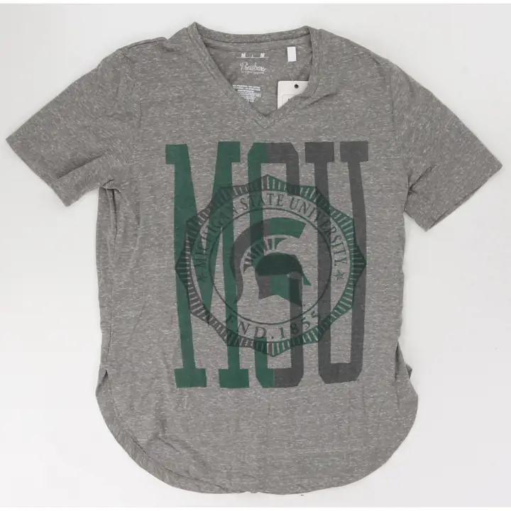 Michigan State Spartans NCAA - T-shirt ras du cou à manches courtes pour femme