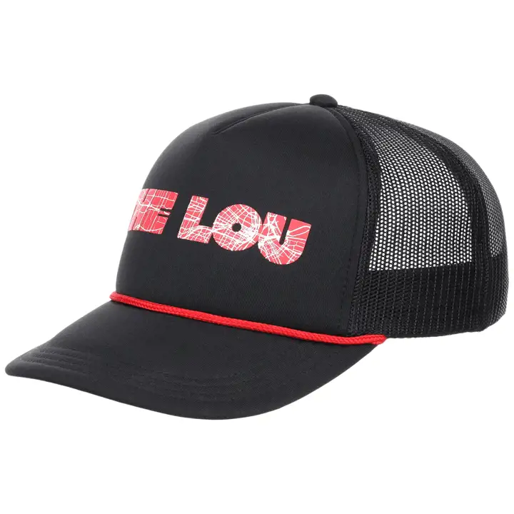 ST. LOUIS Casquette filet local Mousse NOI/ROU