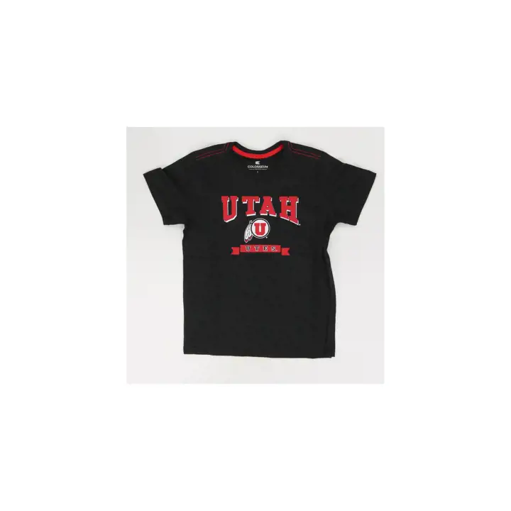 T-SHIRT ENFANT MANCHES COURTES UTAH UTES NCAA HAWKINS 24 ROUGE