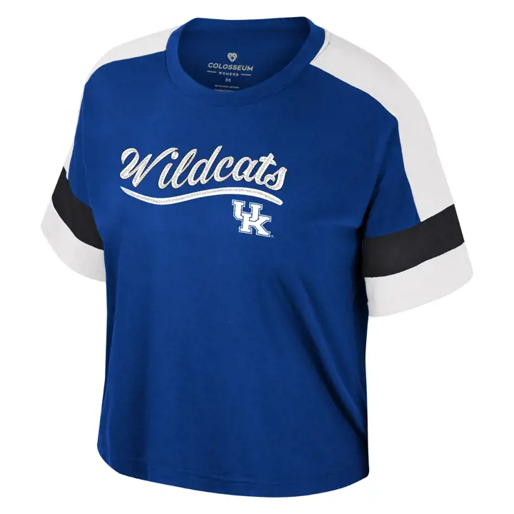 KENTUCKY WILDCATS NCAA T-SHIRT DIAMOND FILLE 24 BLEU ROI/BLANC
