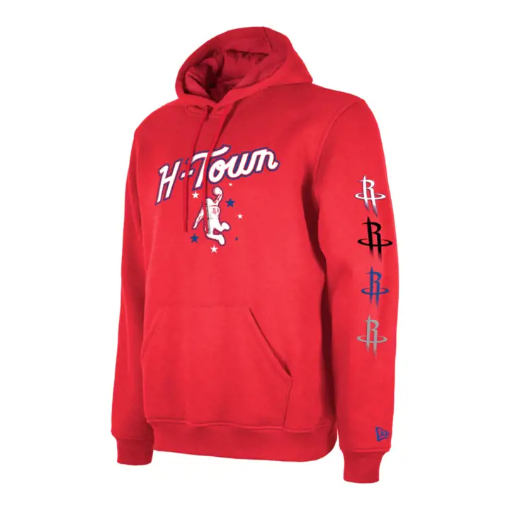 Houston Rockets NBA City Quad Logo Hood Rouge