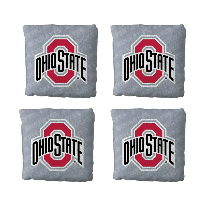 Sacs de Cornhole Premium Ohio State Buckeyes (lot de 4) GRIS