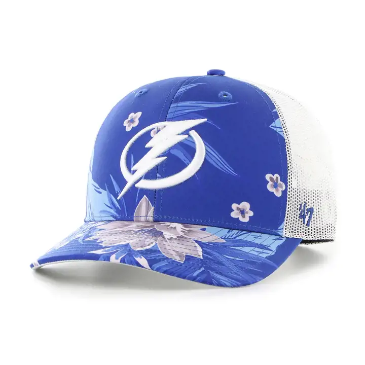 TAMPA BAY LIGHTNING NHL Ibiza Floral 47 Trucker Current rbl/