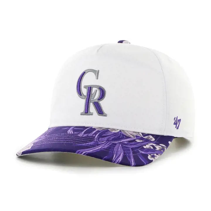 Casquette '47 Hitch Bicolore Florale MLB Colorado Rockies blc/vio