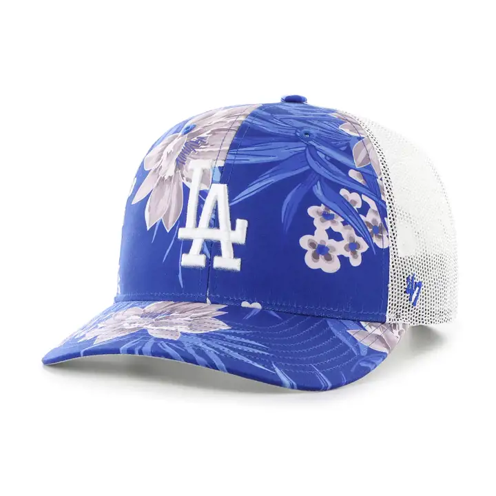 LOS ANGELES DODGERS MLB Casquette trucker florale '47 RBL/WHT