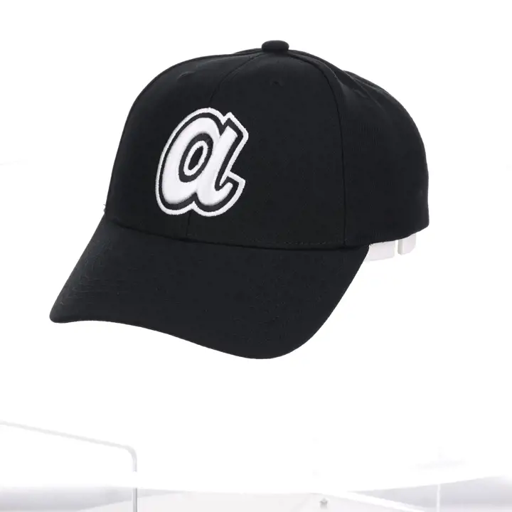 Casquette de sport M&N BW COOP MLB Atlanta Braves NOIR/BLANC