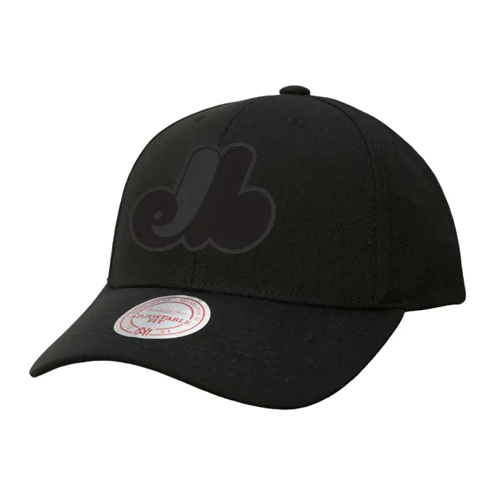 Casquette de sport M&N MLB Expos de Montréal COOP NOIR