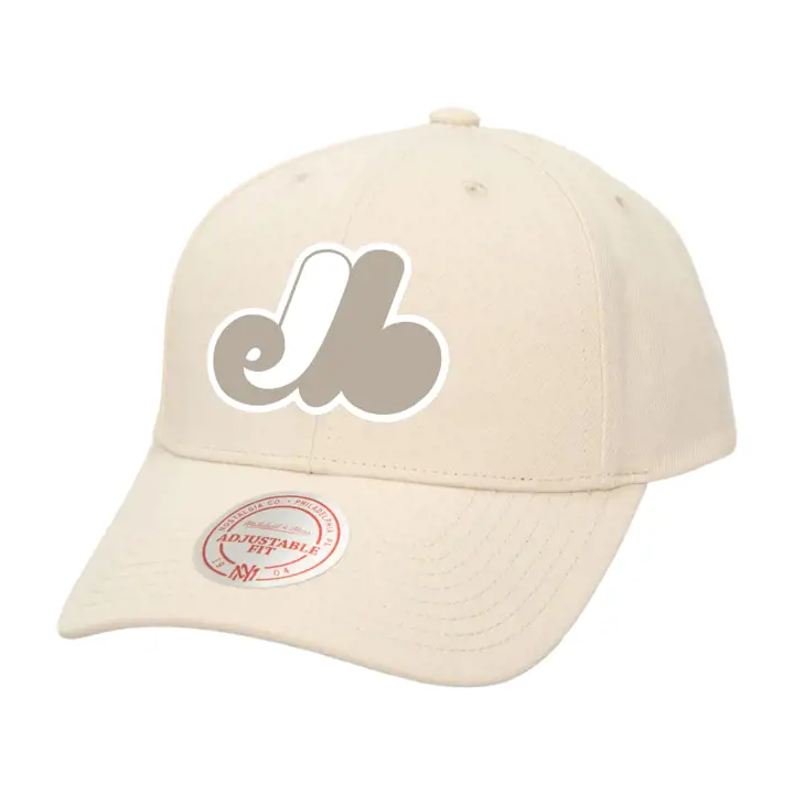 Casquette de sport MLB Expos de Montréal M&N KW COOP Kaki/Blanc