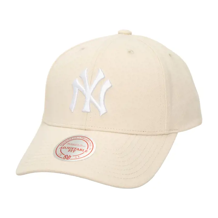 Casquette de sport MLB M&N KW COOP New York Yankees kha/wht