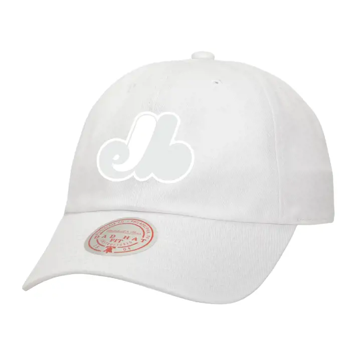 Casquette ajustable unisexe MLB Expos de Montréal M&N WW COOP BLANC