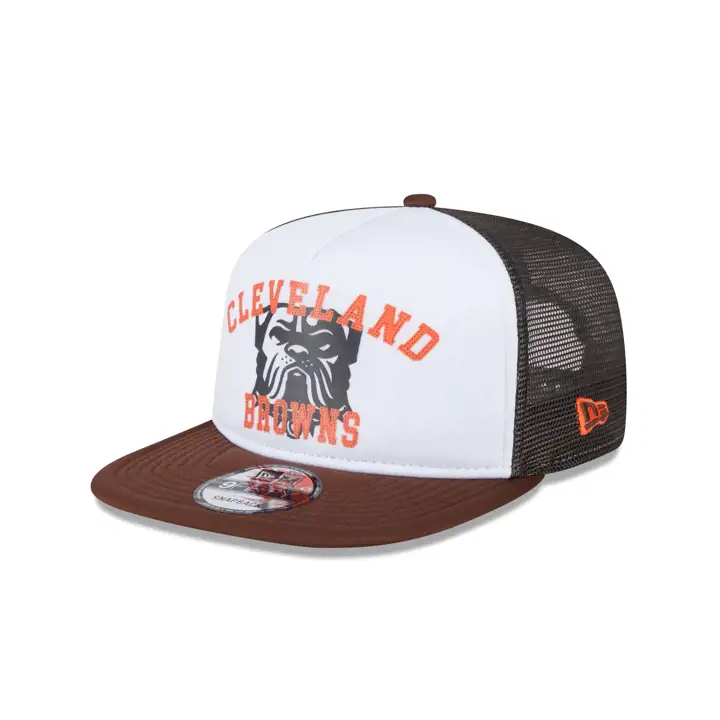 Casquette trucker en mousse NFL Cleveland Browns blanc/marron