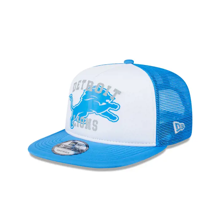 Casquette Trucker Detroit Lions NFL en mousse BLANC/BLEU