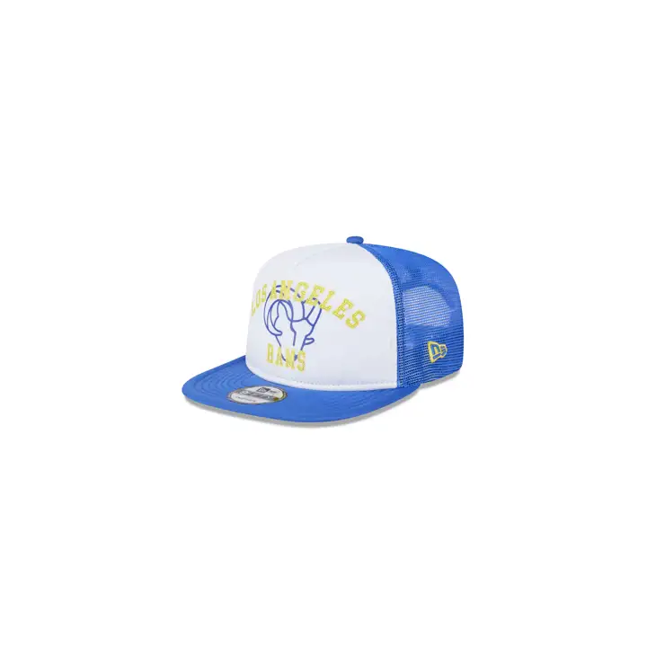 Los Angeles Rams NFL Casquette Trucker en Mousse Blanc/Bleu