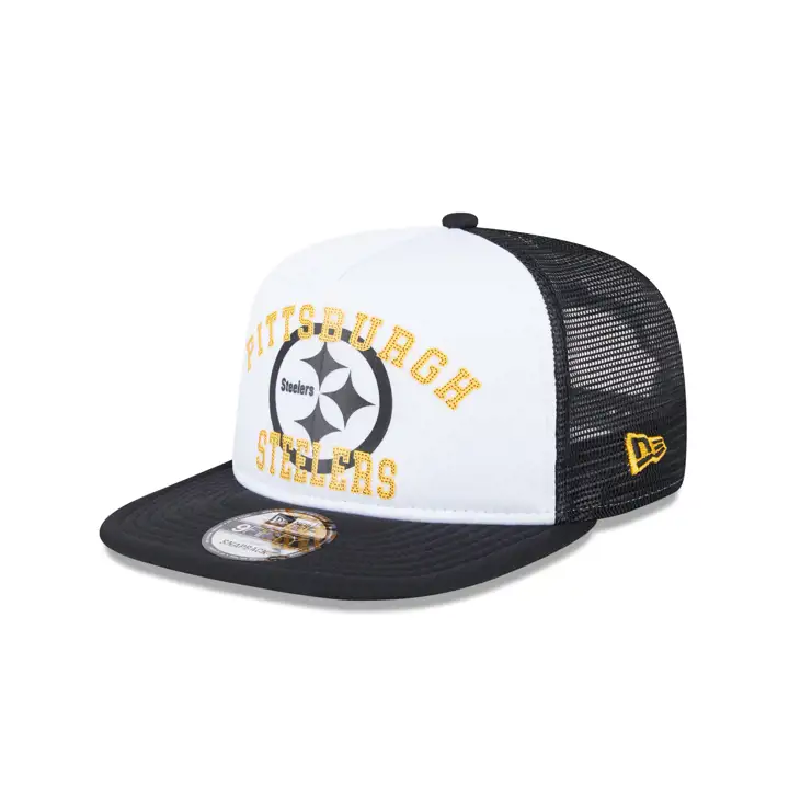 Casquette NFL Pittsburgh Steelers en mousse style camionneur BLA/NOI
