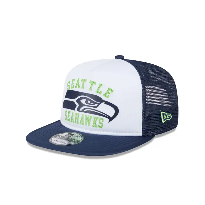 Casquette de camionneur en mousse NFL Seattle Seahawks BLANC/BLEU MARINE