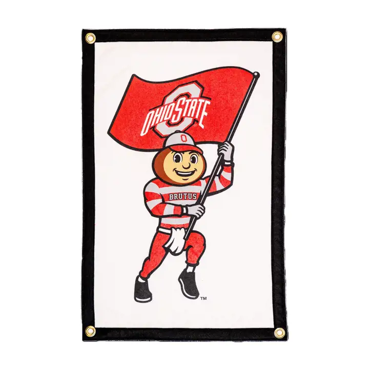 Ohio State Buckeyes Brutus Fanion de camping ast