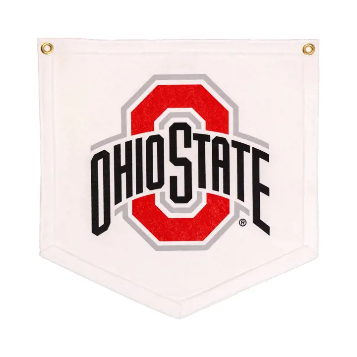 Drapeau d'équipe Ohio State Buckeyes blc
