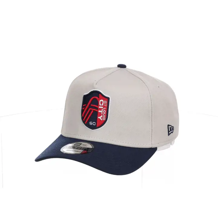 Casquette St. Louis City SC MLS 2 tons 9Forty A-Frame Stone/NAVY