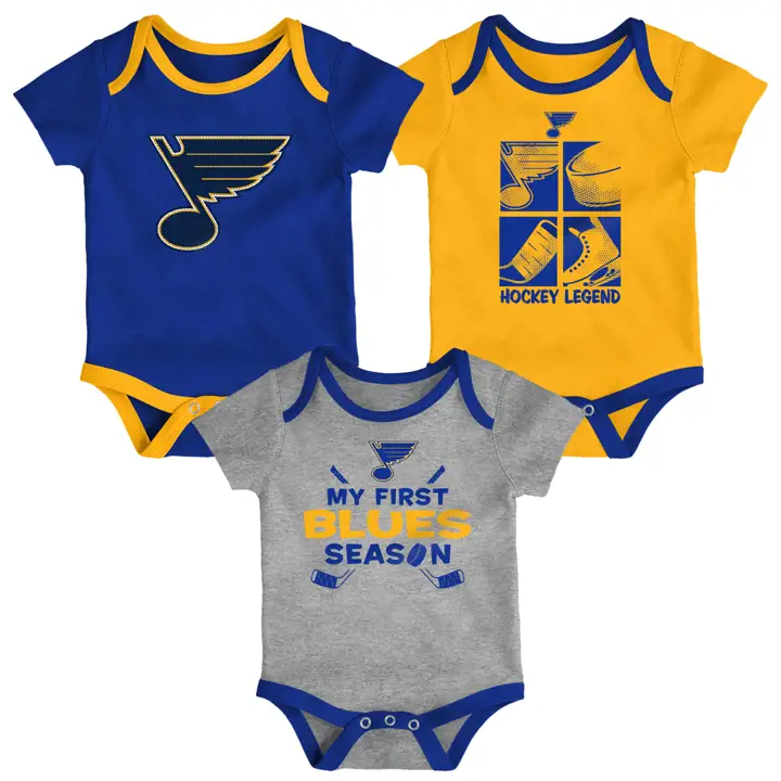 Ensemble de 3 articles St. Louis Blues NHL Newborn Legend, gris