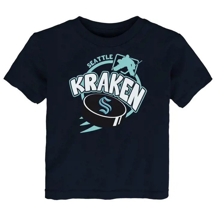 SEATTLE KRAKEN NHL T-shirt Enfant Slap Shot BLEU MARINE