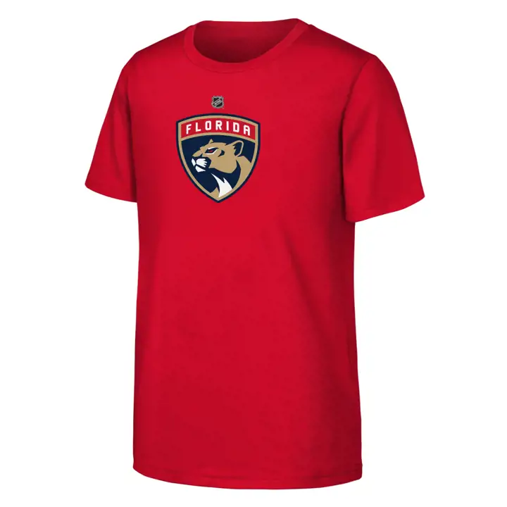 T-shirt rouge à logo principal Florida Panthers NHL pour jeunes