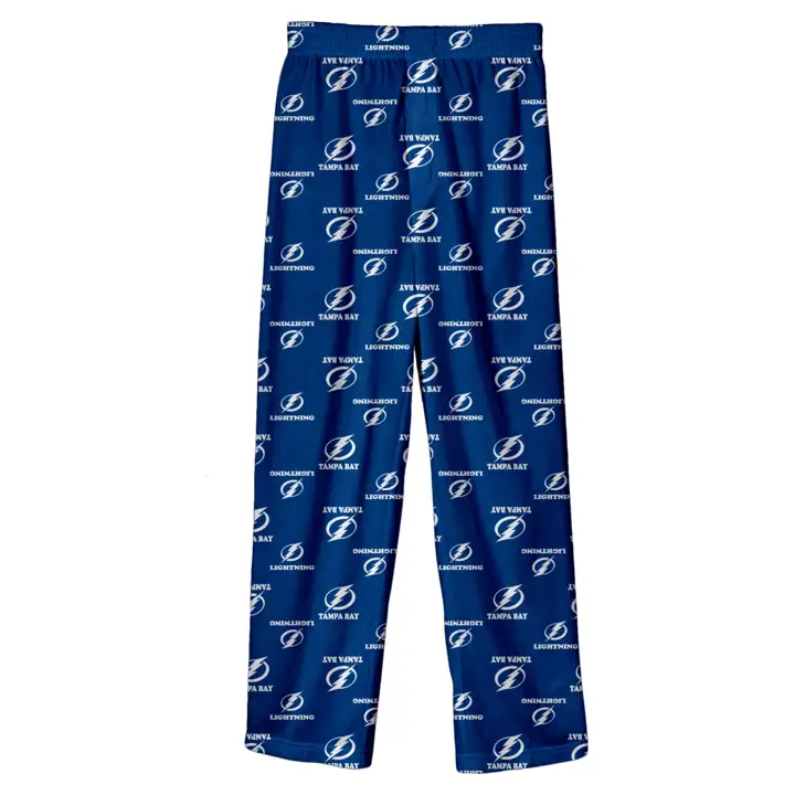 Pantalon de pyjama pour jeunes de l'équipe de la LNH du Lightning de Tampa Bay BLEU