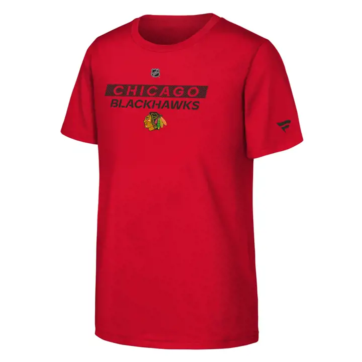 T-shirt Authentique Pro Wordmark NHL Chicago Blackhawks Junior 24