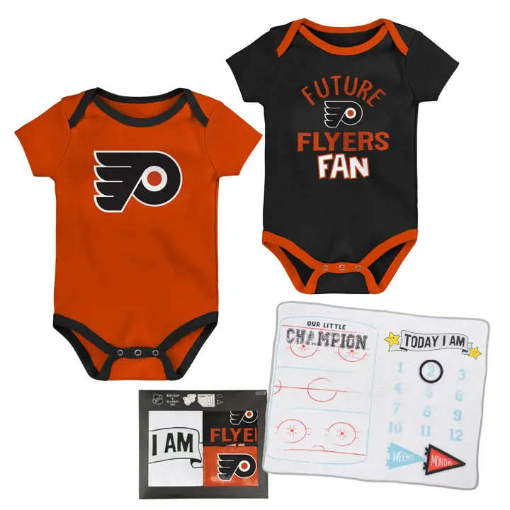 Ensemble couverture et grenouillère nouveau-né Philadelphia Flyers LNH AST