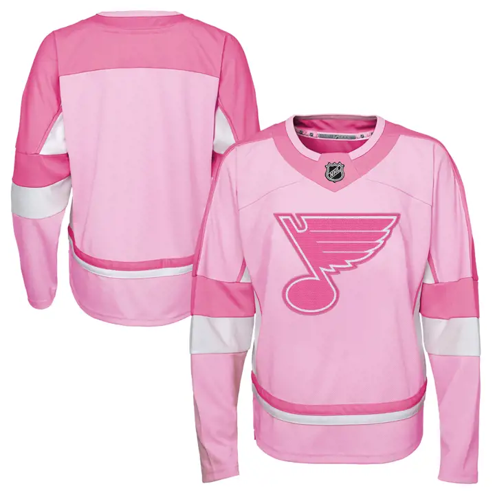 Maillot St. Louis Blues LNH pour jeune fille  Rose