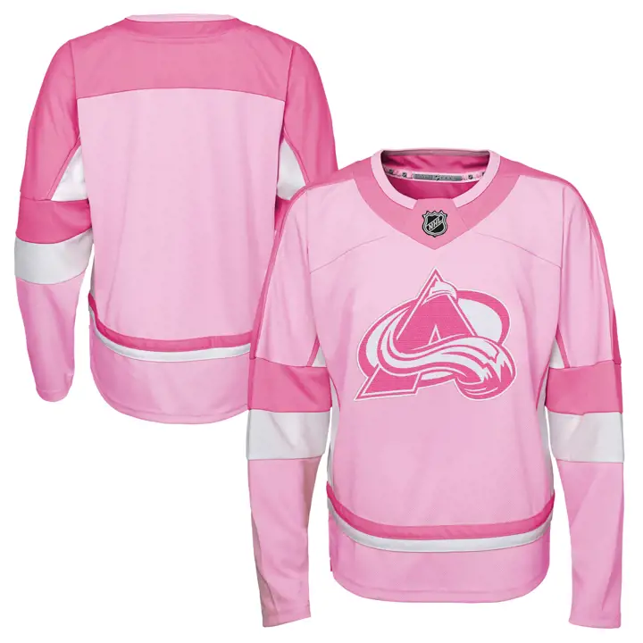 Maillot de la LNH Colorado Avalanche pour jeunes filles - Rose