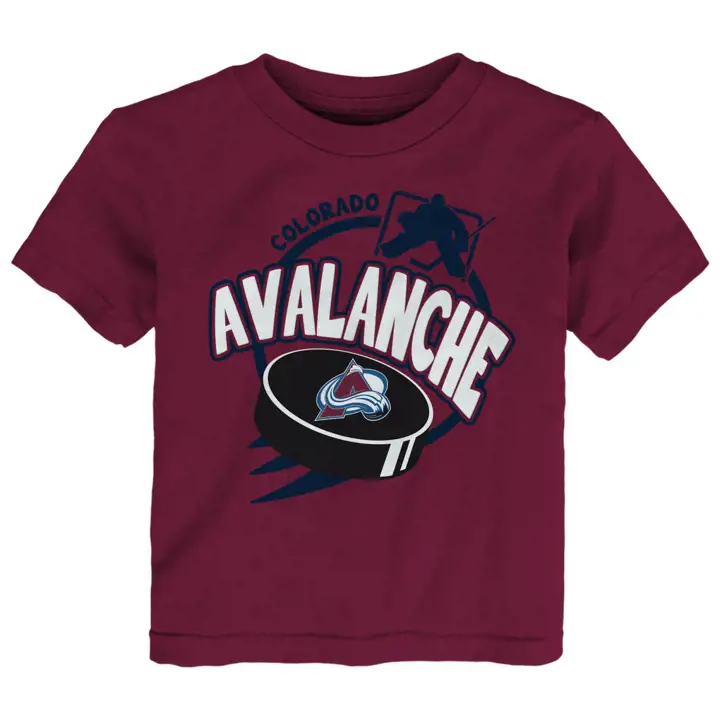 T-shirt Colorado Avalanche LNH pour bébé Slap Shot MAR