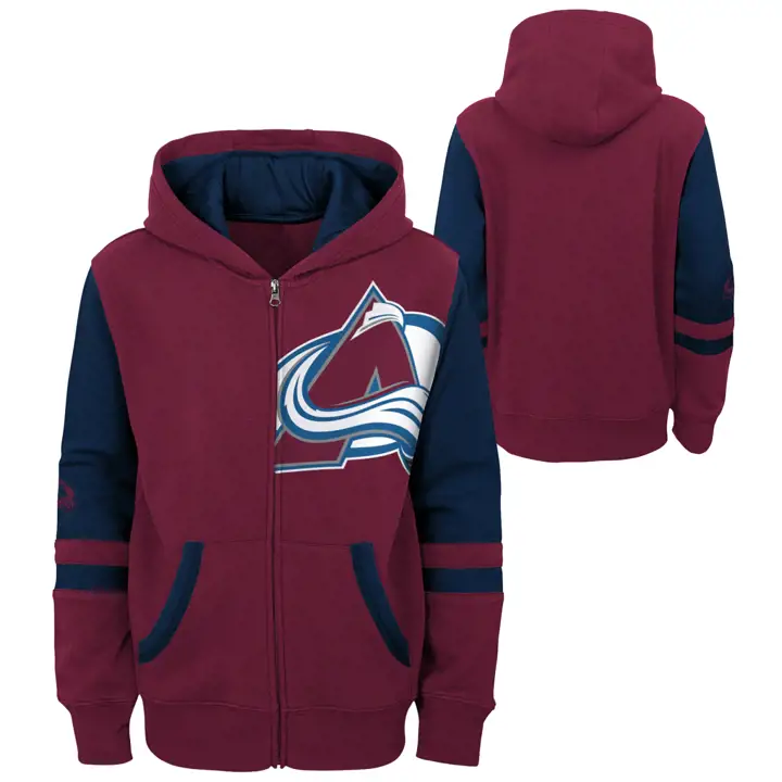 Colorado Avalanche NHL Kids Face Off FZ Hood  MAR