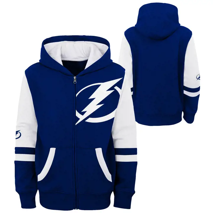 Tampa Bay Lightning NHL Kids Face Off FZ Hood BLUE
