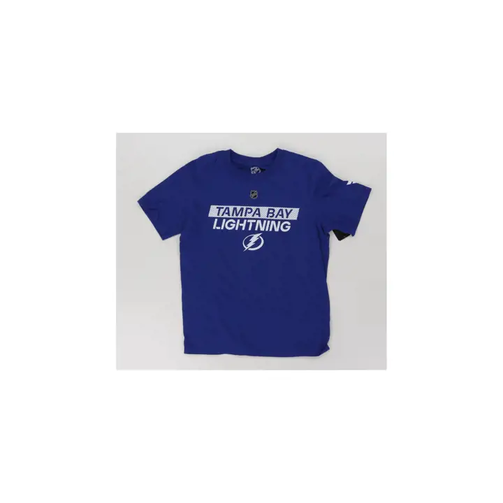 T-shirt authentique pro Wordmark des Lightning de Tampa Bay (LNH) pour jeune 24