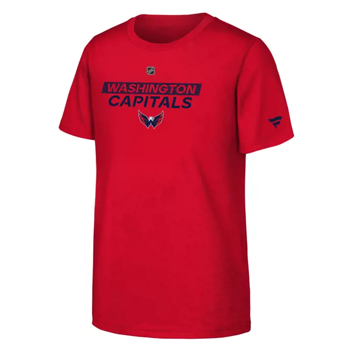 T-shirt authentique Pro Wordmark NHL pour jeunes, Washington Capitals 24