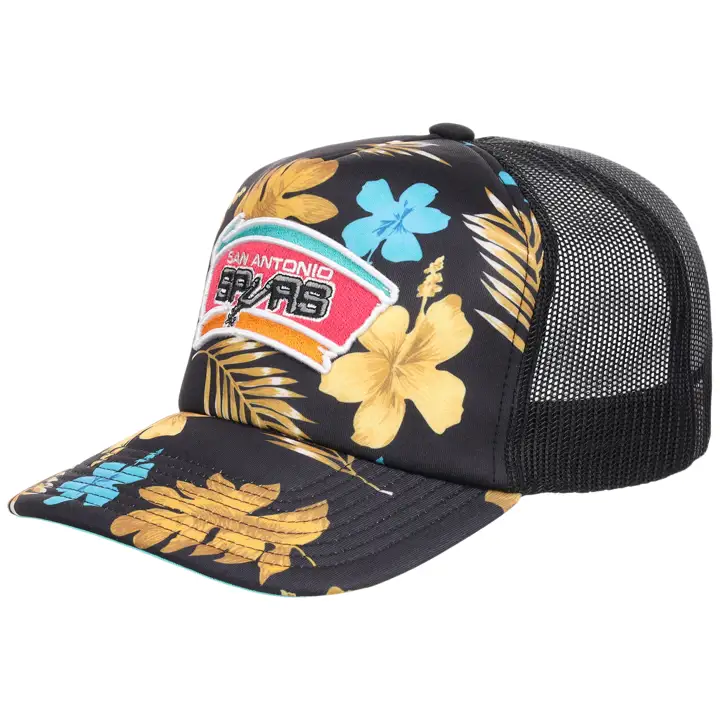 San Antonio Spurs NBA MN Floral Trucker Floral/SARCEAU