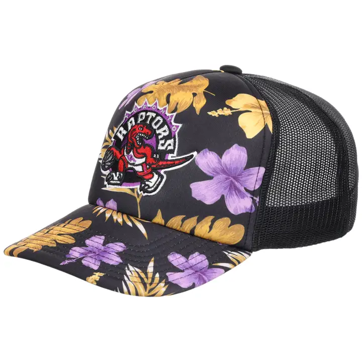 Toronto Raptors NBA MN Floral Trucker Floral/MAUVE