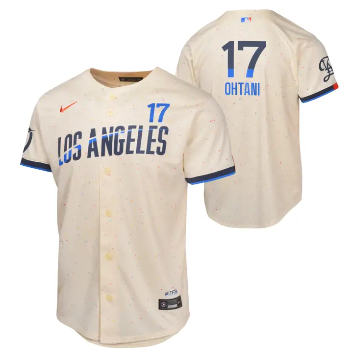 Maillot joueur Shohei DODGERS MLB Youth City Connect Limited