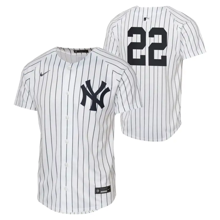 Maillot Jeune MLB des Yankees – Joueur édition limitée Juan Soto – Blanc