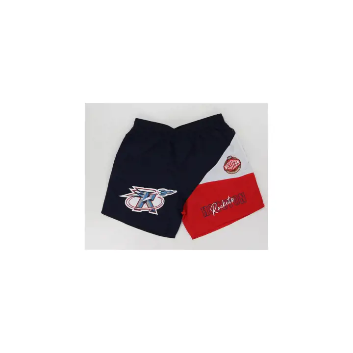Short tissé NBA des Houston Rockets BLEU MARINE