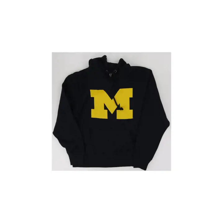 Sweat à capuche Michigan Wolverines NCAA Big Logo Headline MARINE