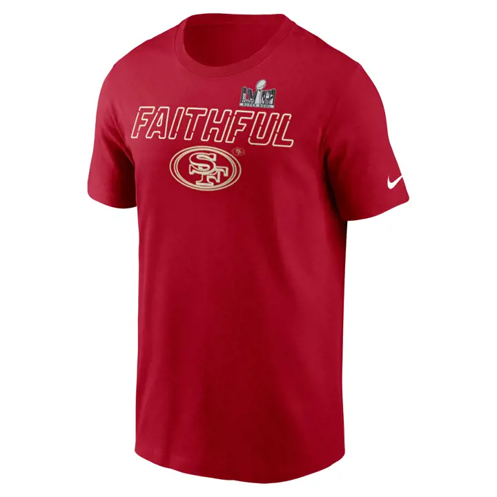 T-shirt NFL homme San Francisco 49ers SB Bound Local Manches Courtes 24 ROUGE