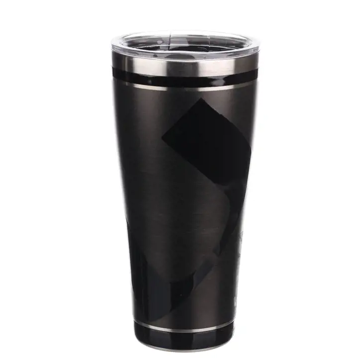 Miami Hurricanes Gobelet isotherme noir 30oz en acier inoxydable AST