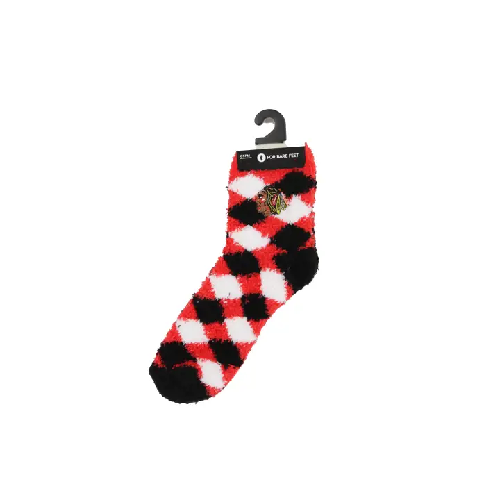 Chaussettes de nuit Chicago Blackhawks motif losanges AST