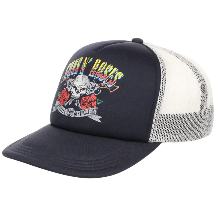 Casquette de camionneur en mousse Guns & Roses Music NOIR/BLANC