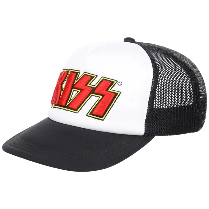 Casquette Trucker en mousse KISS Music BLANC/NOIR