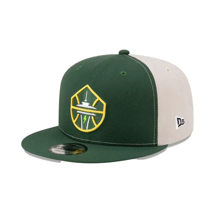 Casquette 9FIFTY des Seattle Storm (WNBA) – Collection Draft 24 – STONE/GRN/GRY