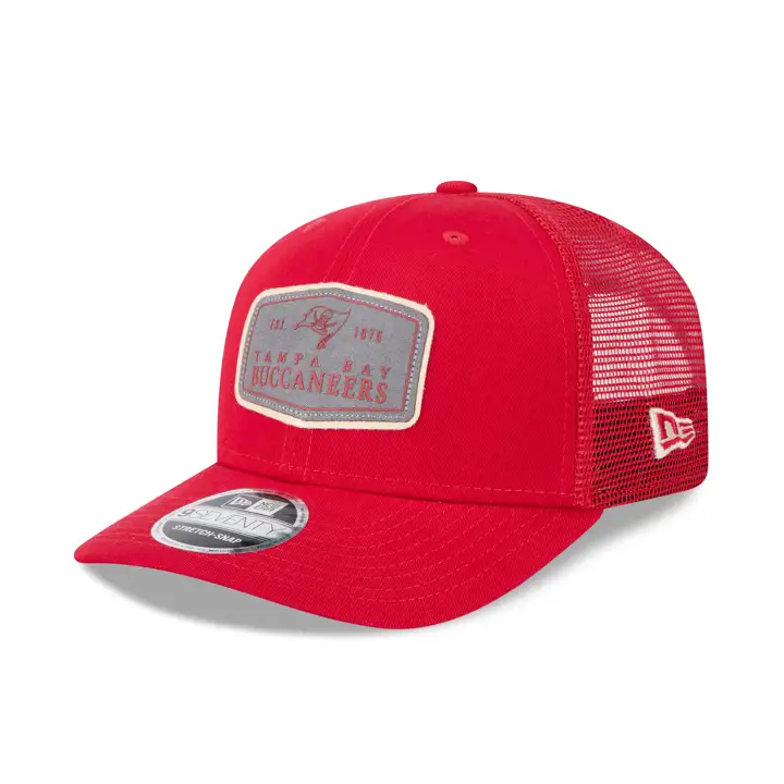 Casquette de baseball NFL 9FORTY Tampa Bay Buccaneers SS Trucker rouge